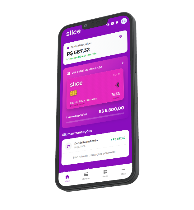 Aplicativo Slice Banking